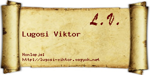 Lugosi Viktor névjegykártya